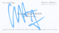 Christian Bale Signed "American Psycho" Business Card (Beckett) at PristineAuction.com