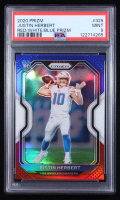 Justin Herbert 2020 Panini Prizm Prizms Red White and Blue #325 RC (PSA 9) at PristineAuction.com