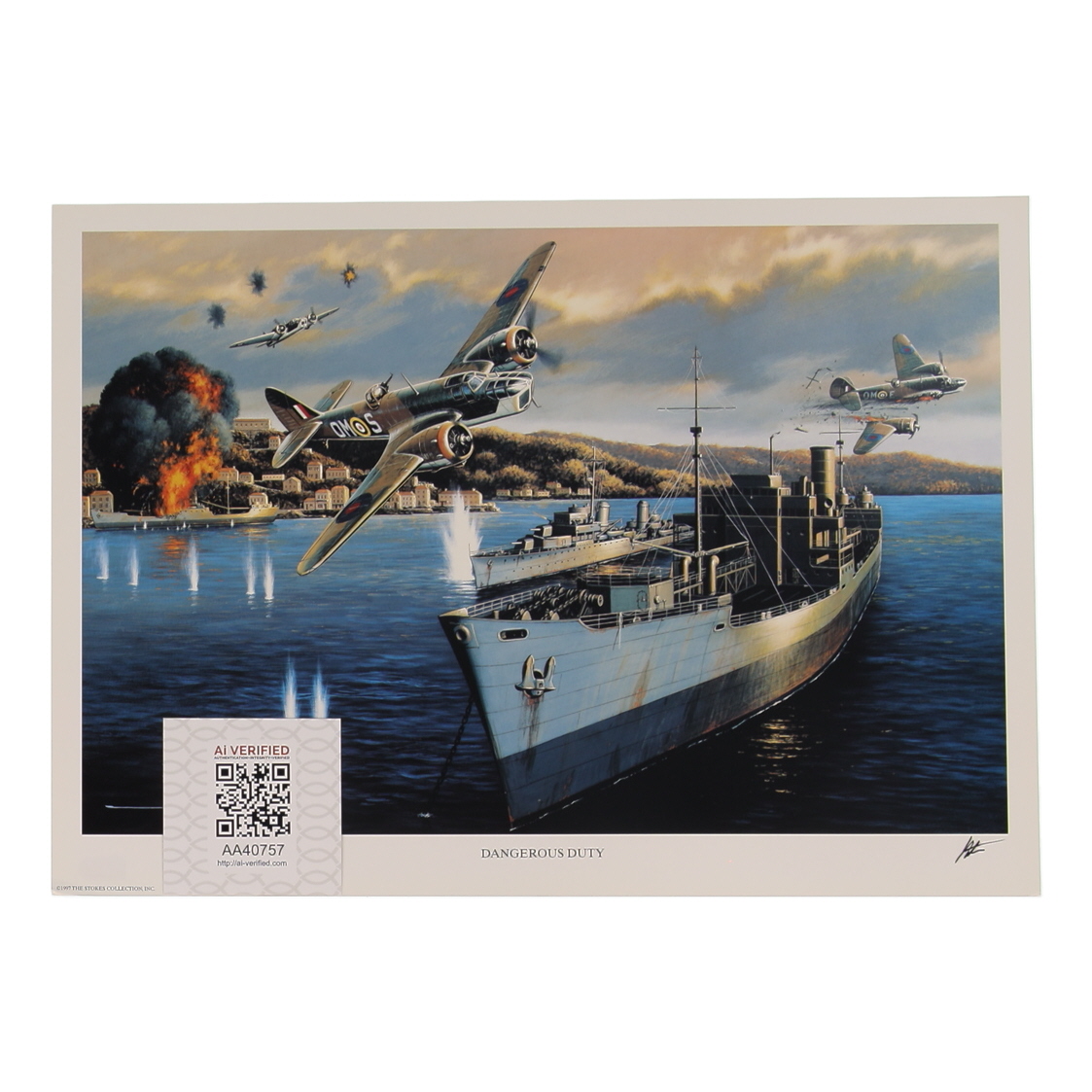 Sir Ivor Broom Signed Stan Stokes "Dangerous Duty" Lithograph (AIV) at PristineAuction.com Sir Ivor Broom Signed Stan Stokes "Dangerous Duty" Lithograph (AIV) at PristineAuction.com