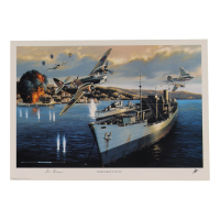 Sir Ivor Broom Signed Stan Stokes "Dangerous Duty" Lithograph (AIV) at PristineAuction.com