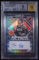 Trae Young 2020-21 Panini Obsidian Volcanic Signatures #37 #15/49 (BGS 9 | Auto 10) at PristineAuction.com