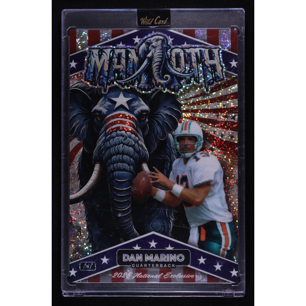 Dan Marino 2025 Wild Card Patriotic Mammoths Football Independence Day Sparkle #DM #1/1 at PristineAuction.com
