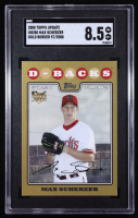 Max Scherzer 2008 Topps Update Gold Border #UH280 #0057/2008 RC (SGC 8.5) at PristineAuction.com