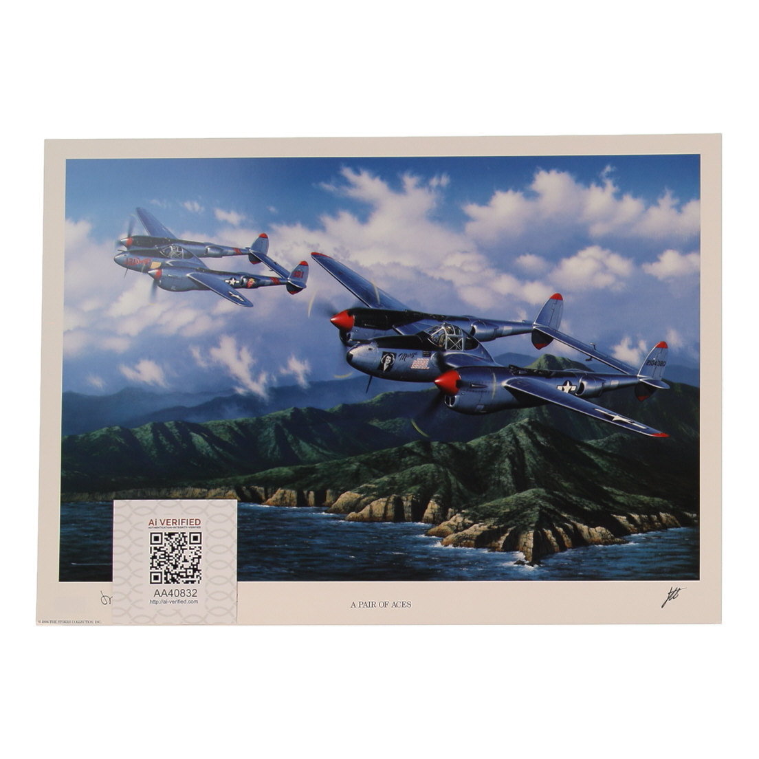 Marge Bong Drucker Signed Stan Stokes "A Pair Of Aces" Lithograph (AIV) at PristineAuction.com Marge Bong Drucker Signed Stan Stokes "A Pair Of Aces" Lithograph (AIV) at PristineAuction.com