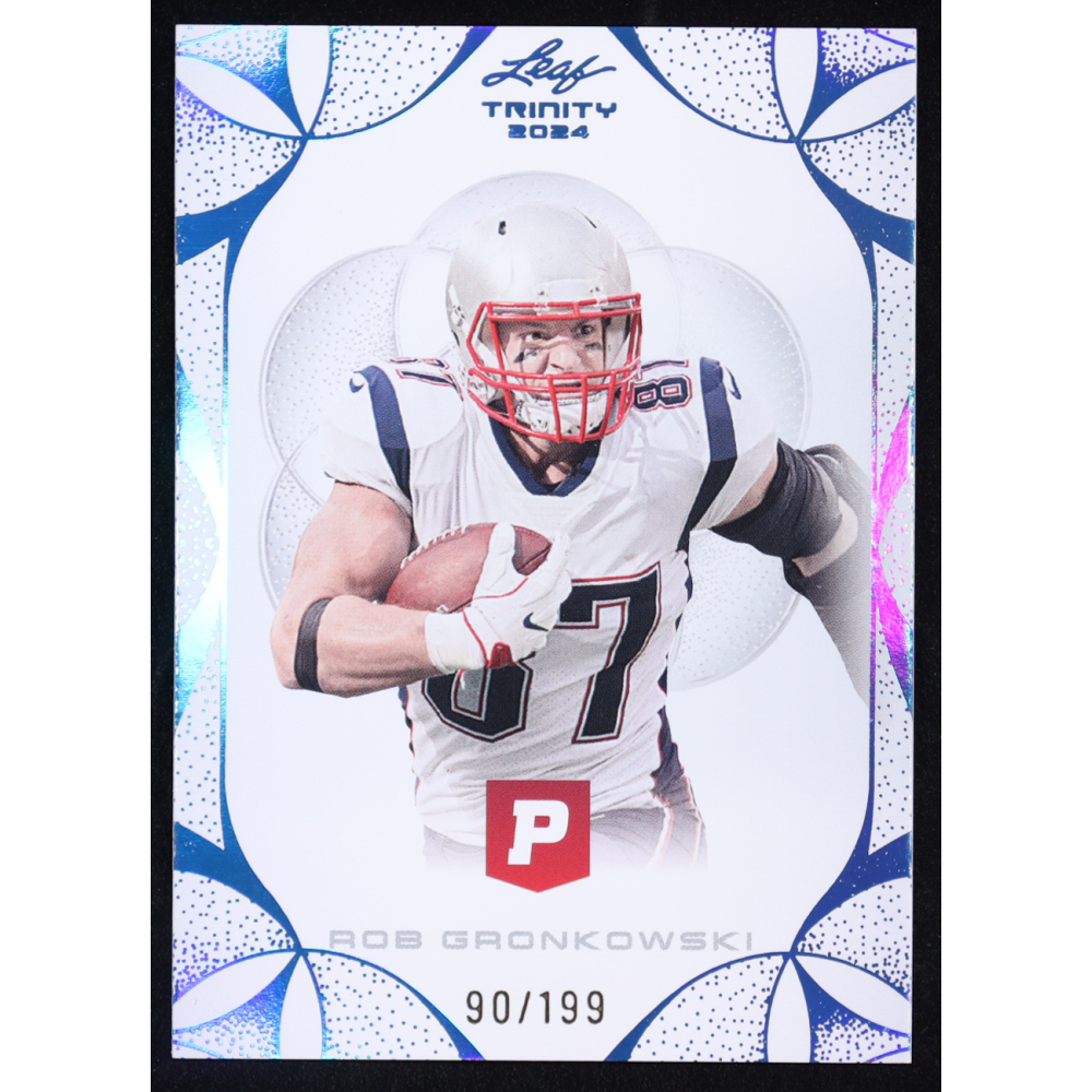Rob Gronkowski 2024 Leaf Trinity x Pristine Light Blue #84 #90/199 at PristineAuction.com
