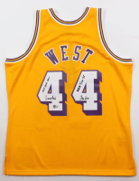 Jerry West Signed Lakers Mitchell & Ness Authentic With Multiple Inscriptions Jersey (Beckett) at PristineAuction.com