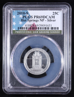 2010-S U.S. National Park 25C Quarter, Hot Springs - 90% Silver Deep Cameo Proof (PCGS PR69DCAM) at PristineAuction.com