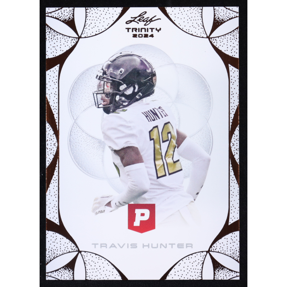 Travis Hunter 2024 Leaf Trinity x Pristine Bronze #93 RC at PristineAuction.com