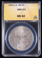 1881-S Morgan Silver $1 Dollar (ANACS MS62) at PristineAuction.com