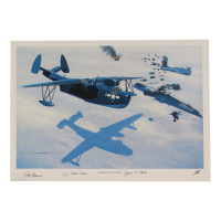 William Kearns, James Ball, & James Robbins Signed Stan Stokes "Antarctic Mayday" Lithograph (AIV) at PristineAuction.com