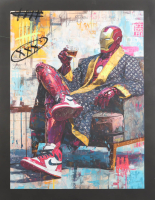 "Iron Calm #1" 2026 19x26 Original Painting on Canvas by Tadas Zaicikas | TedyZet (Zaicikas) at PristineAuction.com