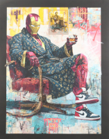 "Iron Calm #2" 2026 19x26 Original Painting on Canvas by Tadas Zaicikas | TedyZet (Zaicikas) at PristineAuction.com