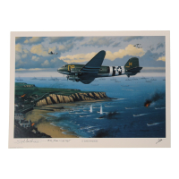 S.H. Matt Matheson Signed Stan Stokes "D-Day Invaders" Lithograph Inscribed "Maj Gen USA Ret" (AIV) at PristineAuction.com