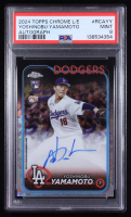 Yoshinobu Yamamoto 2024 Topps Chrome Logofractor Autographs #RCAYY RC (PSA 9) at PristineAuction.com