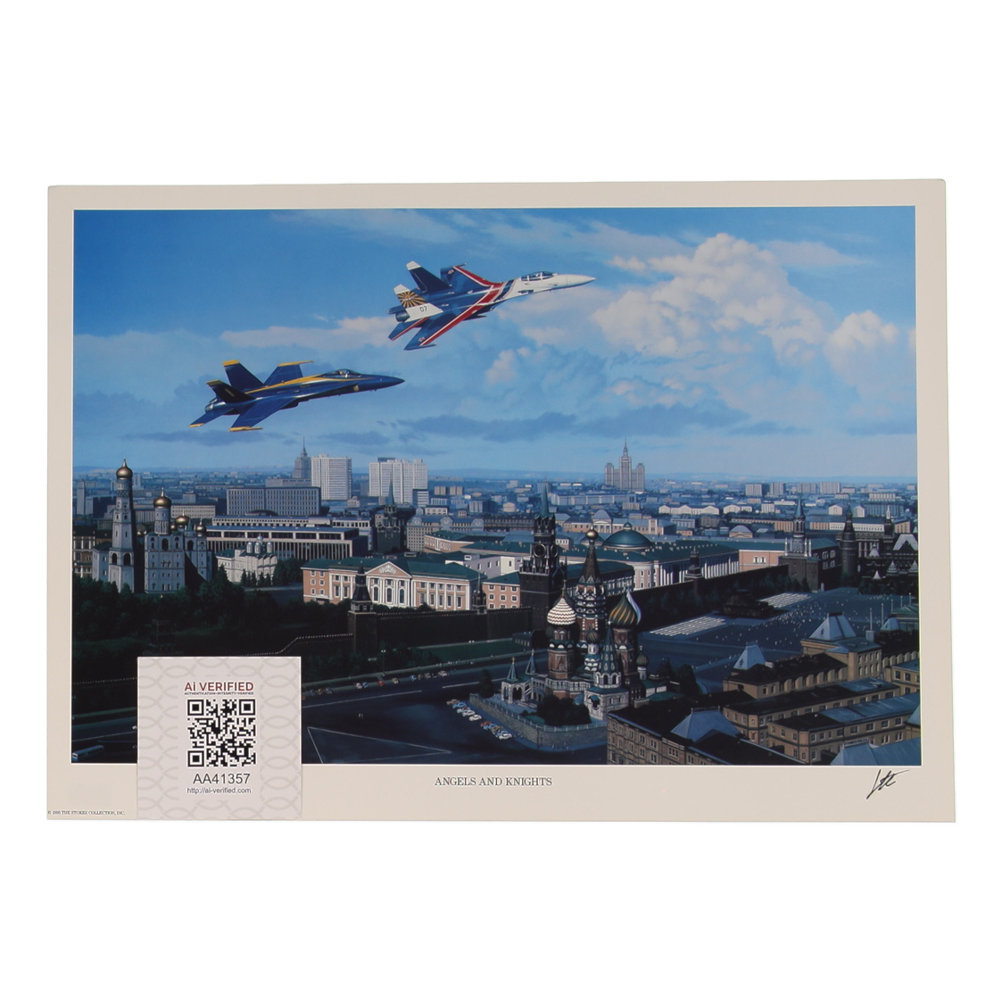 Roy "Butch" Voris Signed Stan Stokes "Angels and Knights" Lithograph (AIV) at PristineAuction.com Roy "Butch" Voris Signed Stan Stokes "Angels and Knights" Lithograph (AIV) at PristineAuction.com