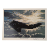 Alton Whitney Signed Stan Stokes "Second Wave To Baghdad" Lithograph Inscribed "Bandit 150" (AIV) at PristineAuction.com