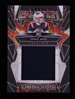 Drake Maye 2024 Panini Obsidian Rookie Eruption Materials #14 RC at PristineAuction.com