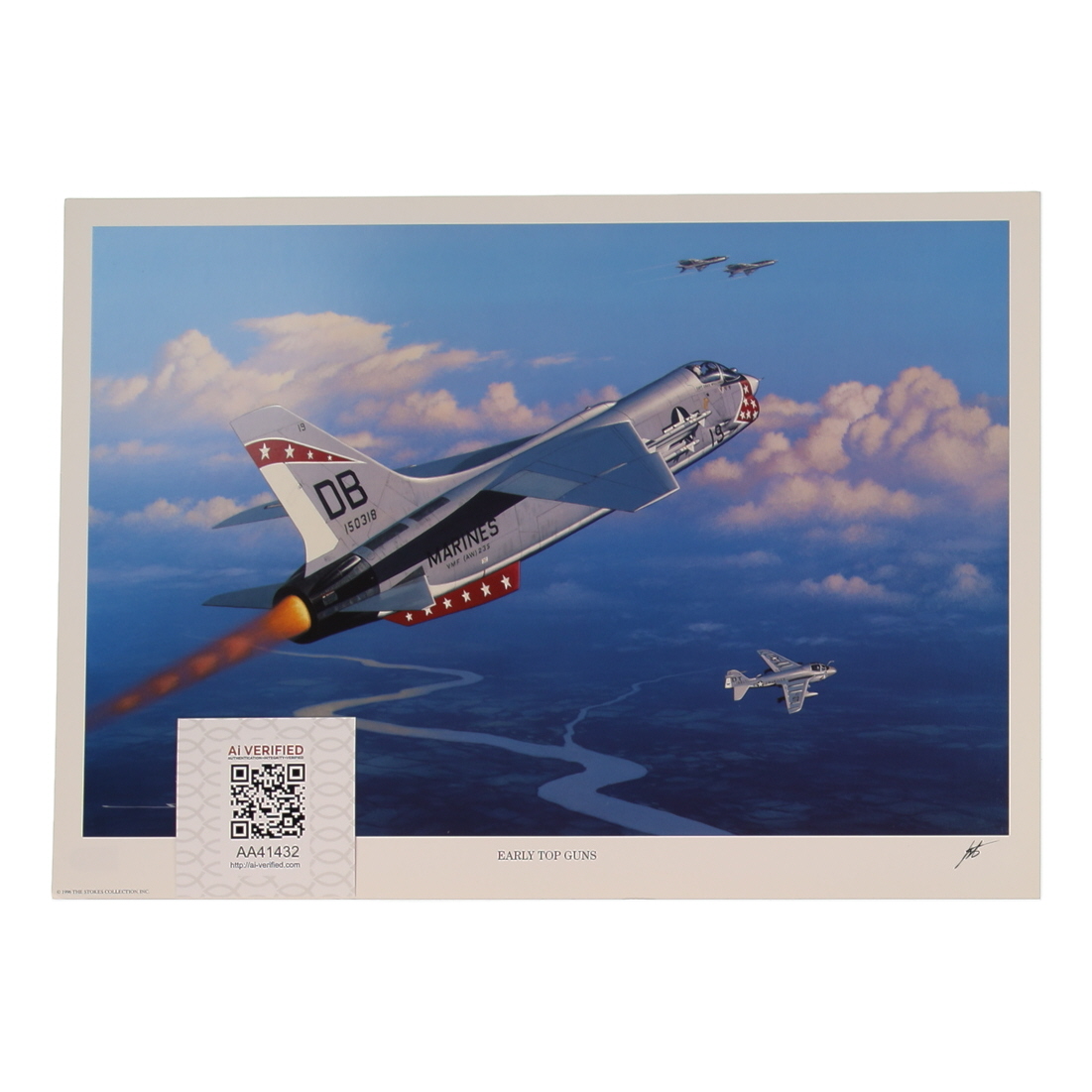 Drax Williams Signed Stan Stokes "Early Top Guns" Lithograph (AIV) at PristineAuction.com Drax Williams Signed Stan Stokes "Early Top Guns" Lithograph (AIV) at PristineAuction.com