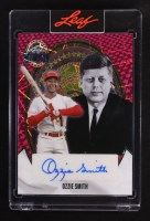 Ozzie Smith 2026 Leaf Presidents' Day Autograph Pink Laser #BA-OS1 #1/1 at PristineAuction.com