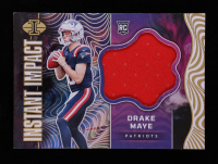 Drake Maye 2024 Panini Illusions Instant Impact Jerseys #2 RC at PristineAuction.com