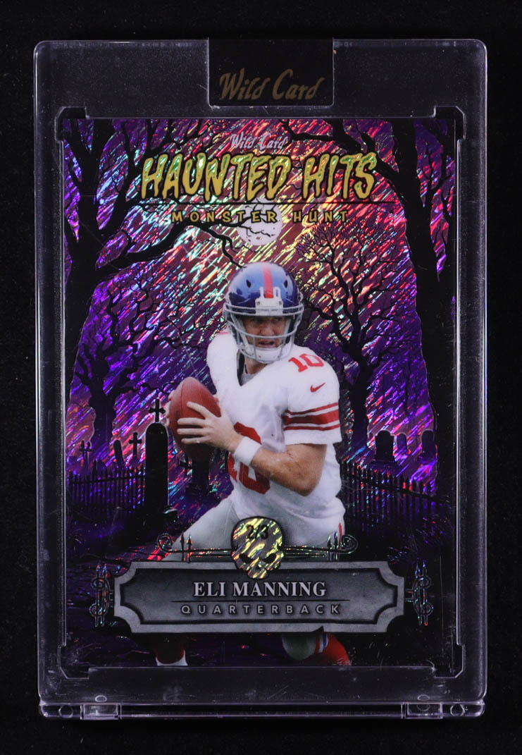 Eli Manning 2025 Wild Card Haunted Hits Monster Hunt Haunted Cemetery Purple Shimmer #HHCEM #2/3 at PristineAuction.com Eli Manning 2025 Wild Card Haunted Hits Monster Hunt Haunted Cemetery Purple Shimmer #HHCEM #2/3 at PristineAuction.com