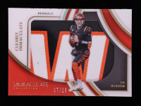 Joe Burrow 2022 Immaculate Collection Clearly Immaculate Jerseys Prime #6 #07/10 at PristineAuction.com