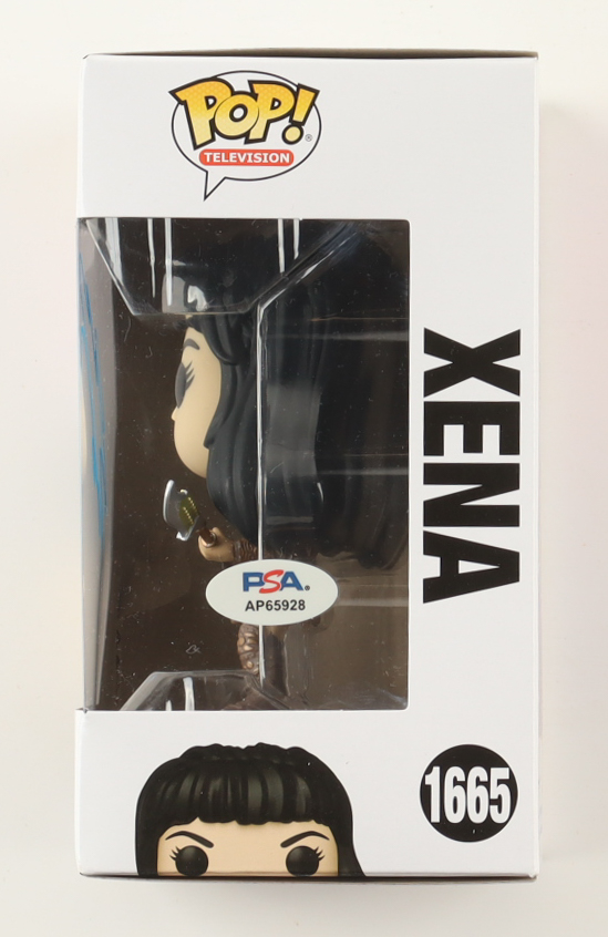 Lucy Lawless Signed "Xena: Warrior Princess" #1665 Xena Funko Pop! Vinyl Figure (PSA) at PristineAuction.com Lucy Lawless Signed "Xena: Warrior Princess" #1665 Xena Funko Pop! Vinyl Figure (PSA) at PristineAuction.com