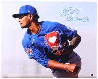 Edward Cabrera Signed Cubs 16x20 Photo Inscribed "Go Cubs Go" (Wilder) at PristineAuction.com