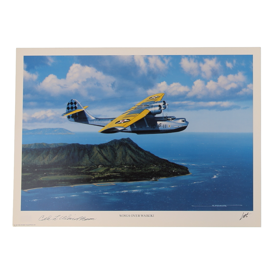 Cole Windham Signed Stan Stokes "Wings Over Waikiki" Lithograph (AIV) at PristineAuction.com Cole Windham Signed Stan Stokes "Wings Over Waikiki" Lithograph (AIV) at PristineAuction.com