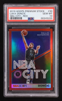 Luka Doncic 2019-20 Hoops Premium Stock NBA City Red #30 (PSA 10) at PristineAuction.com