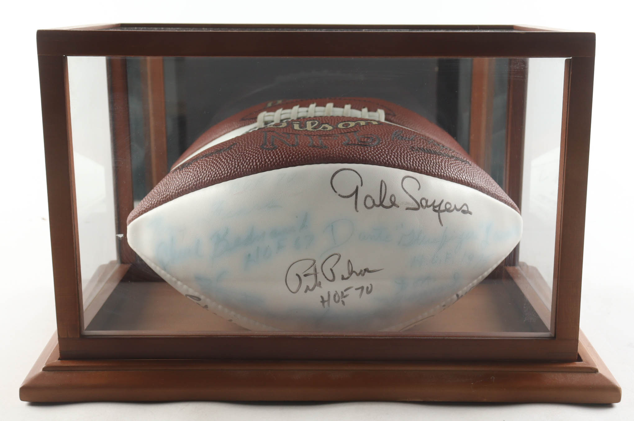 NFL Alumni Football Signed By (19) with Joe Greene, Stan Jones, Fran Tarkenton, Joe Theismann (Beckett) at PristineAuction.com NFL Alumni Football Signed By (19) with Joe Greene, Stan Jones, Fran Tarkenton, Joe Theismann (Beckett) at PristineAuction.com