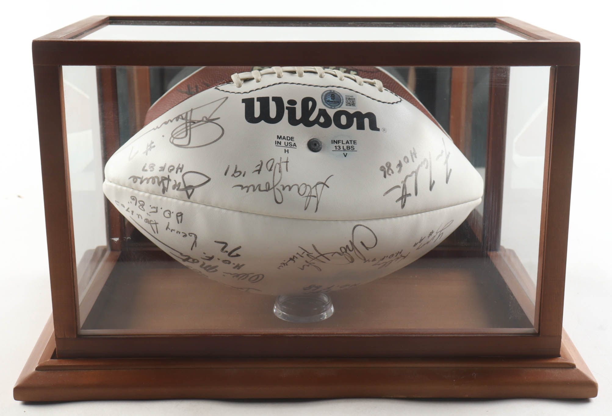 NFL Alumni Football Signed By (19) with Joe Greene, Stan Jones, Fran Tarkenton, Joe Theismann (Beckett) at PristineAuction.com NFL Alumni Football Signed By (19) with Joe Greene, Stan Jones, Fran Tarkenton, Joe Theismann (Beckett) at PristineAuction.com