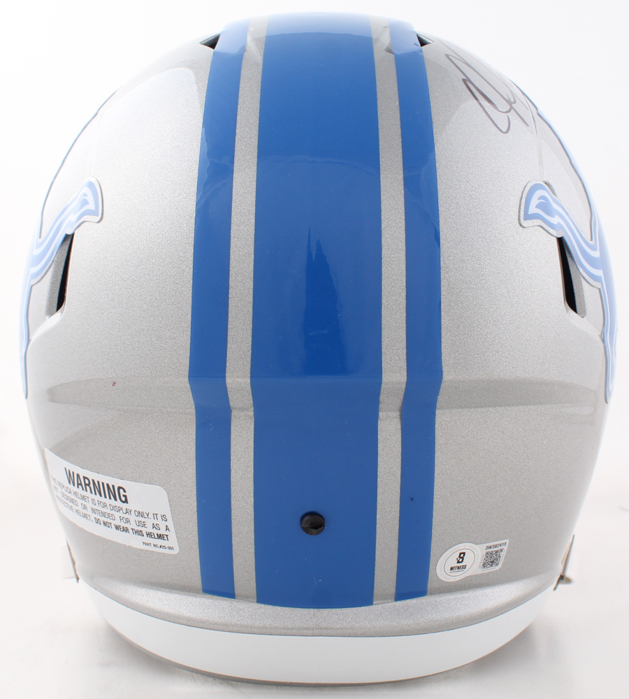 Calvin Johnson Signed Lions Full-Size Speed Helmet (Beckett) at PristineAuction.com Calvin Johnson Signed Lions Full-Size Speed Helmet (Beckett) at PristineAuction.com