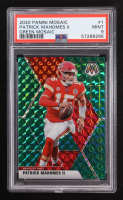 Patrick Mahomes II 2020 Panini Mosaic Mosaic Green #1 (PSA 9) at PristineAuction.com