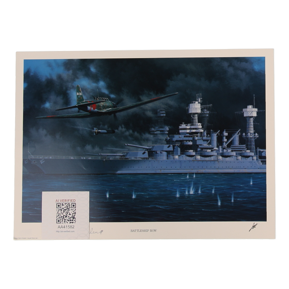 Stanley Kalina Signed Stan Stokes "Battleship Row" Lithograph (AIV) at PristineAuction.com Stanley Kalina Signed Stan Stokes "Battleship Row" Lithograph (AIV) at PristineAuction.com