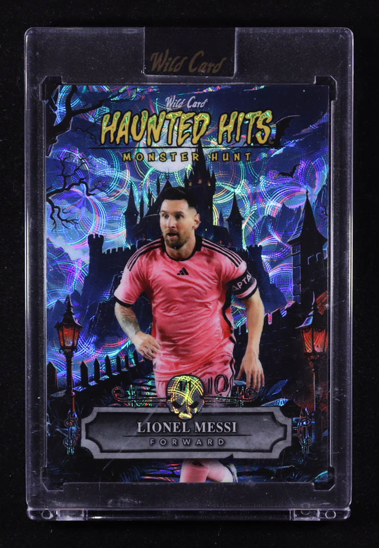 Lionel Messi 2025 Wild Card Haunted Hits Monster Hunt Creepy Castle Blue Kaleidoscope #HHCCLM #1/1 at PristineAuction.com Lionel Messi 2025 Wild Card Haunted Hits Monster Hunt Creepy Castle Blue Kaleidoscope #HHCCLM #1/1 at PristineAuction.com