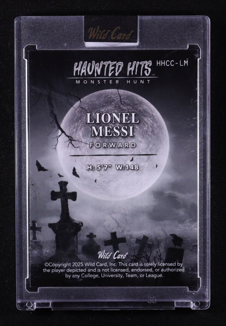Lionel Messi 2025 Wild Card Haunted Hits Monster Hunt Creepy Castle Blue Kaleidoscope #HHCCLM #1/1 at PristineAuction.com Lionel Messi 2025 Wild Card Haunted Hits Monster Hunt Creepy Castle Blue Kaleidoscope #HHCCLM #1/1 at PristineAuction.com
