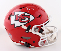 Xavier Worthy Signed Chiefs Full-Size Authentic On-Field Speedflex Helmet (Fanatics) at PristineAuction.com