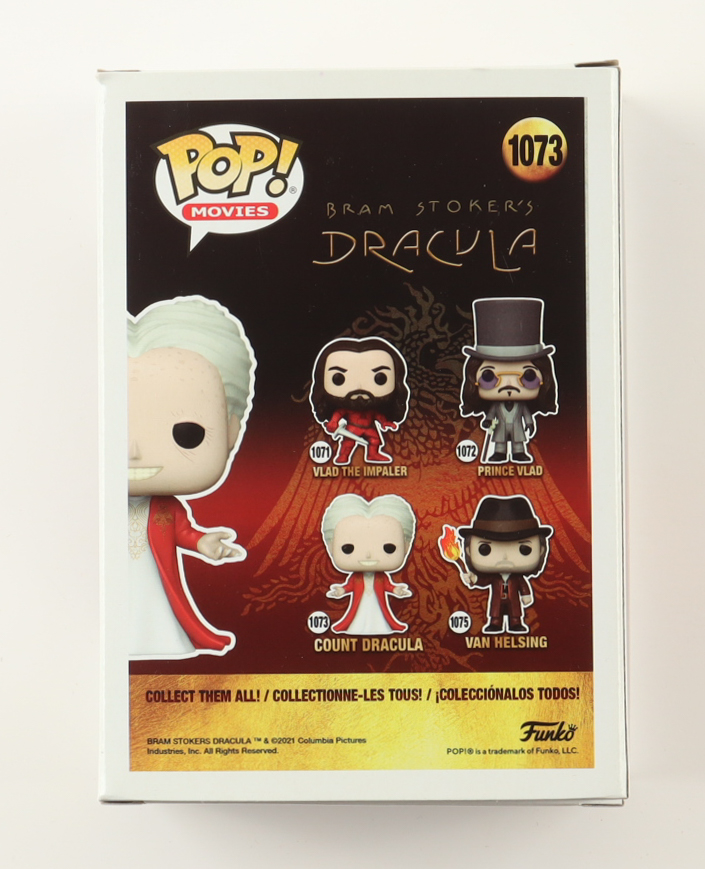 Gary Oldman Signed "Bram Stoker's Dracula" #1073 Count Dracula Funko Pop! Vinyl Figure (SWAU) at PristineAuction.com Gary Oldman Signed "Bram Stoker's Dracula" #1073 Count Dracula Funko Pop! Vinyl Figure (SWAU) at PristineAuction.com