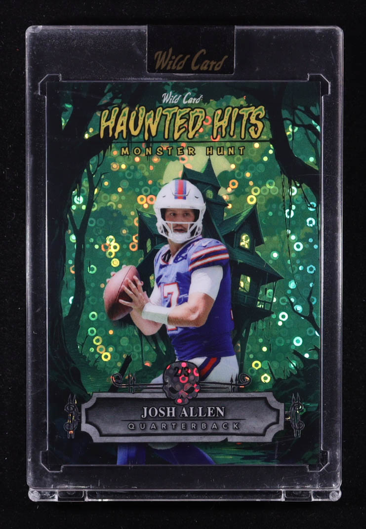 Josh Allen 2025 Wild Card Haunted Hits Monster Hunt Haunted House Green Donut Circles #HHHJA #2/3 at PristineAuction.com Josh Allen 2025 Wild Card Haunted Hits Monster Hunt Haunted House Green Donut Circles #HHHJA #2/3 at PristineAuction.com