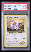 Lt. Surge's Rattata 2000 Pokemon Gym Heroes Unlimited #82 (PSA 8) at PristineAuction.com