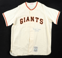 Monte Irvin Signed Giants Mitchell & Ness Authentic Jersey Inscribed "HOF 73" (JSA) at PristineAuction.com