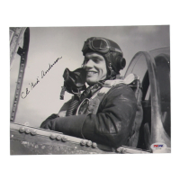 CE "Bud" Anderson Signed WWII 8x10 Photo (PSA) at PristineAuction.com