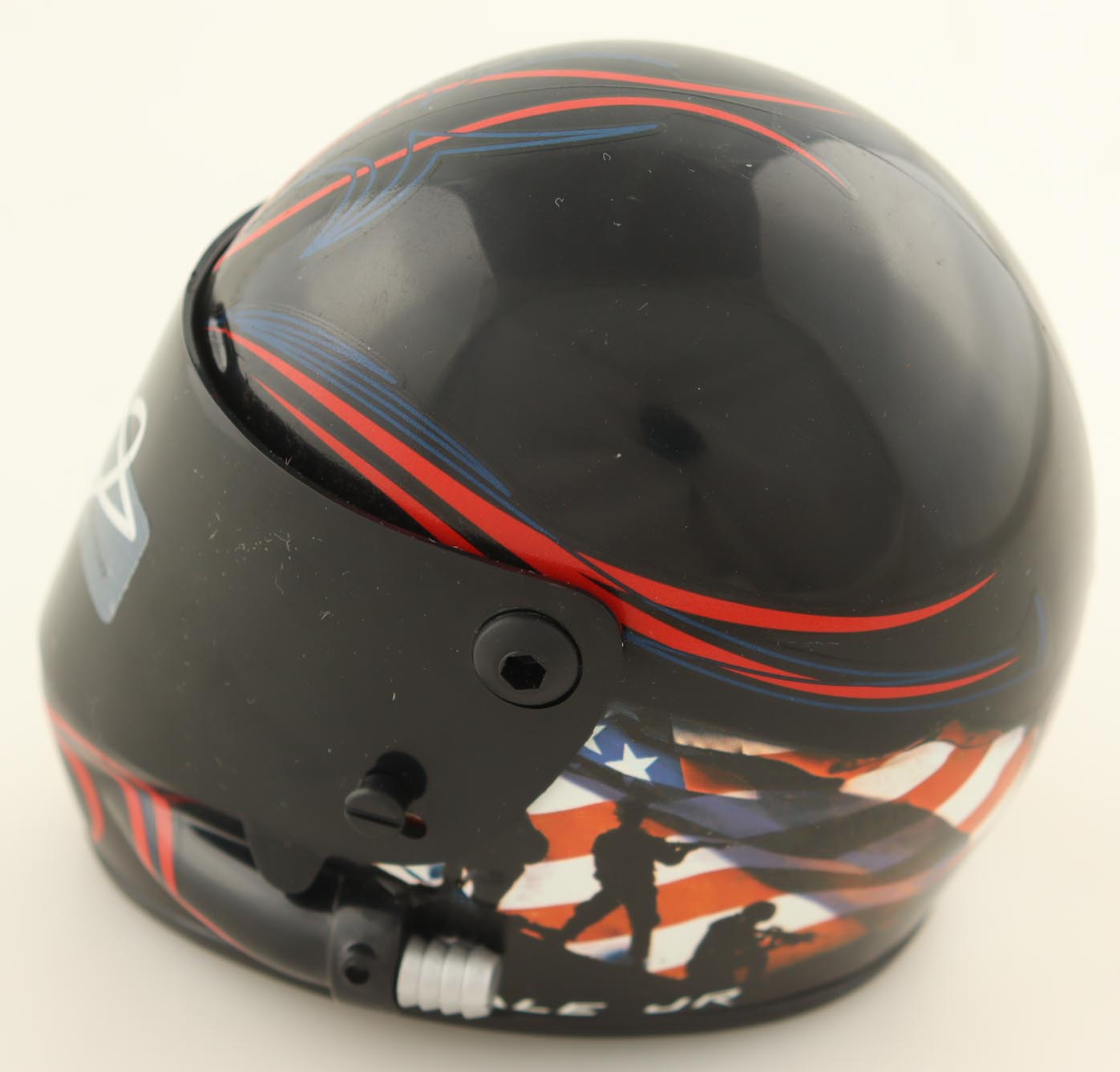 Dale Earnhardt Jr. Signed National Guard NASCAR Mini Helmet (JR Motorsports) at PristineAuction.com Dale Earnhardt Jr. Signed National Guard NASCAR Mini Helmet (JR Motorsports) at PristineAuction.com