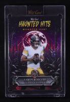 Aaron Rodgers 2025 Wild Card Haunted Hits Monster Hunt Cornfield Purple Cross Hatch Foil #HHCFAR #2/3 at PristineAuction.com