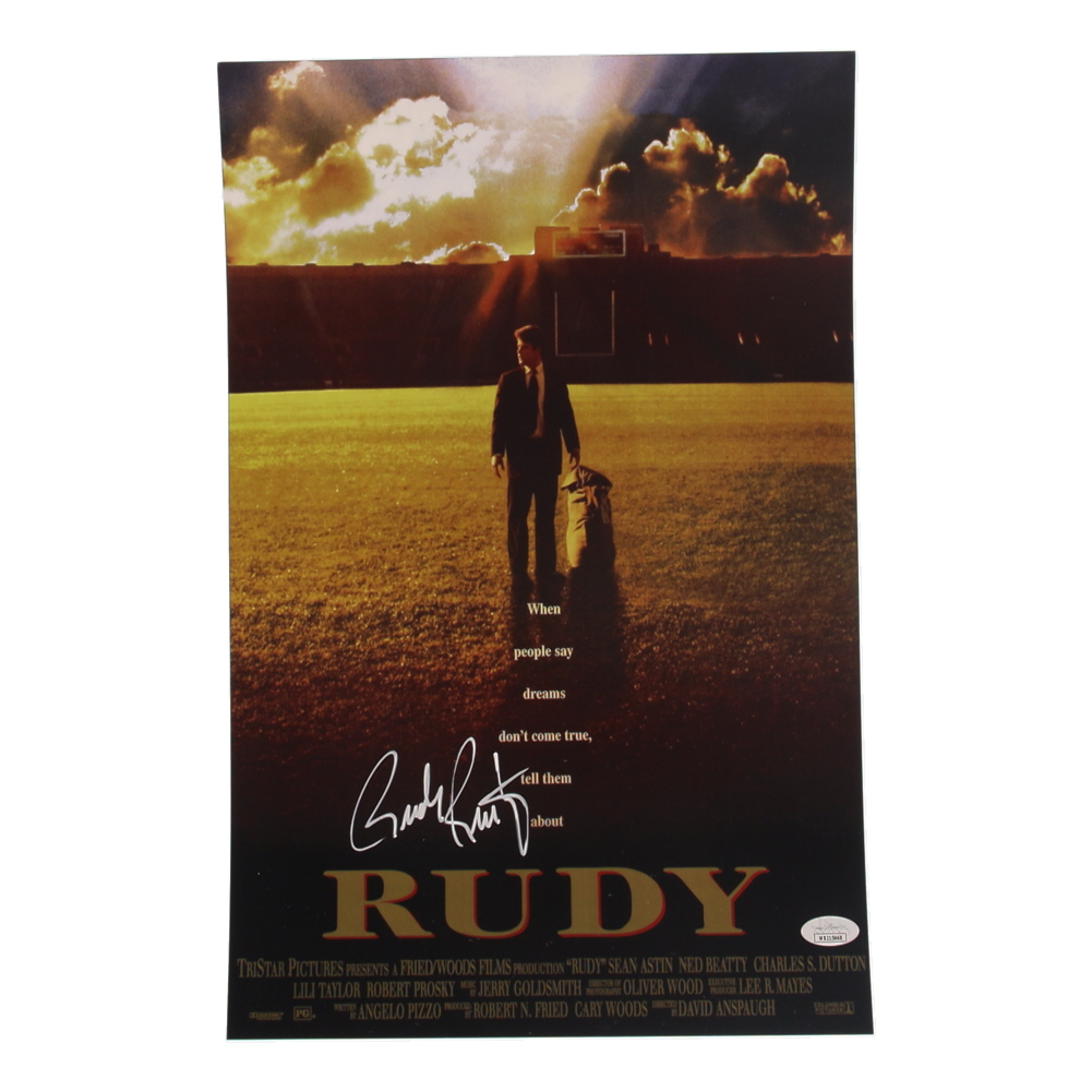 Rudy Ruettiger Signed "Rudy" 11x17 Movie Poster (JSA) at PristineAuction.com Rudy Ruettiger Signed "Rudy" 11x17 Movie Poster (JSA) at PristineAuction.com
