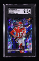 Patrick Mahomes II 2021 Panini Prizm Fireworks Prizms Blue Ice #15 #25/99 (SGC 9.5) at PristineAuction.com