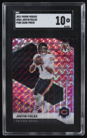 Justin Fields 2021 Panini Mosaic Mosaic Camo Pink #304 RC (SGC 10) at PristineAuction.com