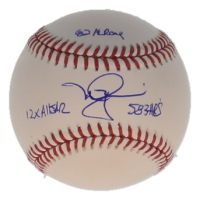 Mark McGwire Signed OML Baseball Inscribed "82 AL ROY", "12x All Star" & "583 HRs" (PSA) at PristineAuction.com