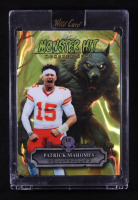 Patrick Mahomes II 2025 Wild Card Monster Hit Monster Hunt Werewolf Yellow Lava #MHWWPM #1/1 at PristineAuction.com